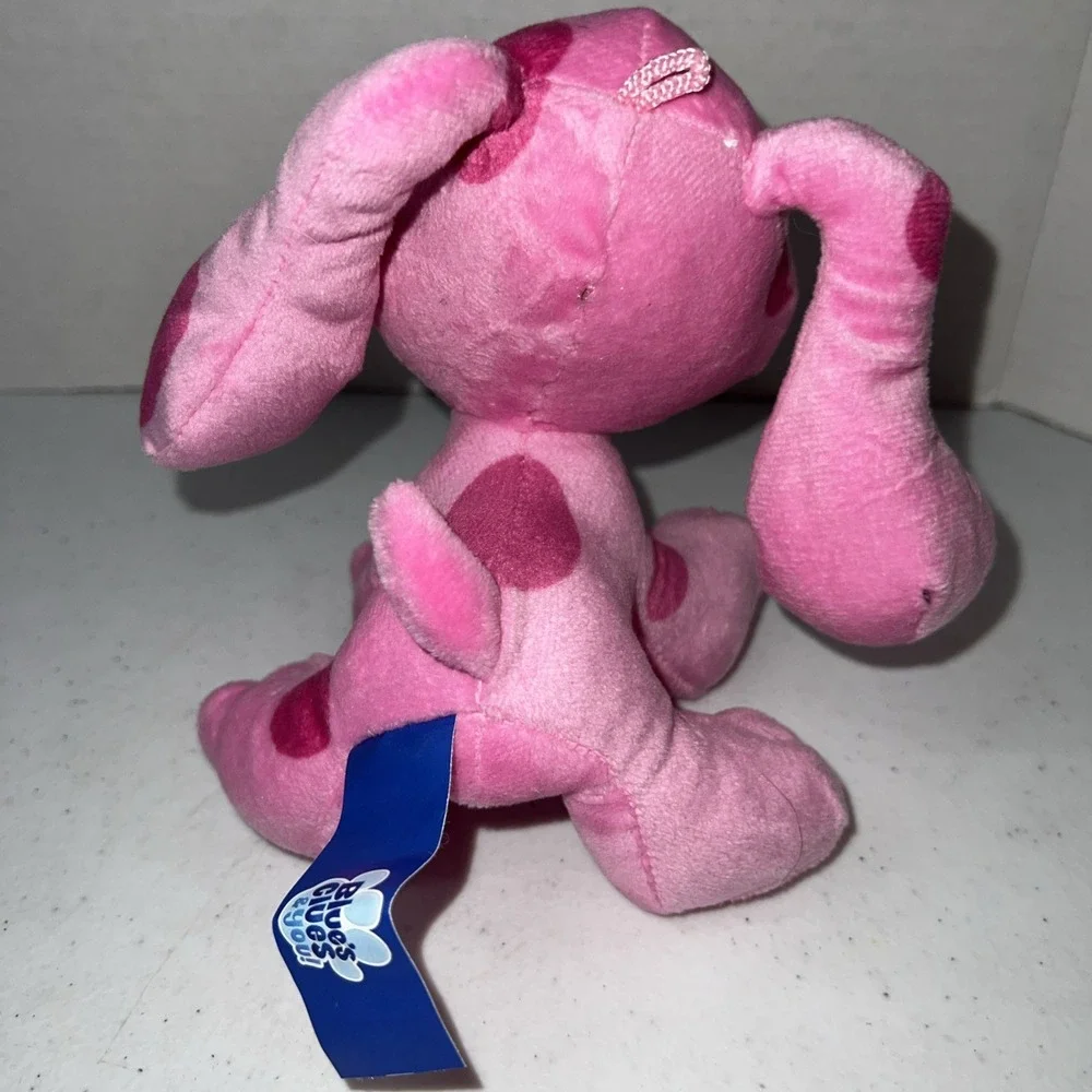 MAGENTA Plush Dog NICKELODEON BLUE'S CLUES Purple Glasses  Stuffed Animal 6